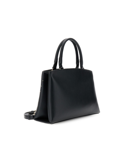 Borsa a mano con microborchie nero