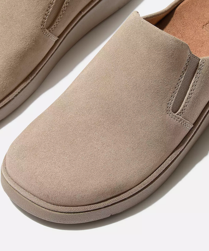 Sabot in camoscio grigio talpa