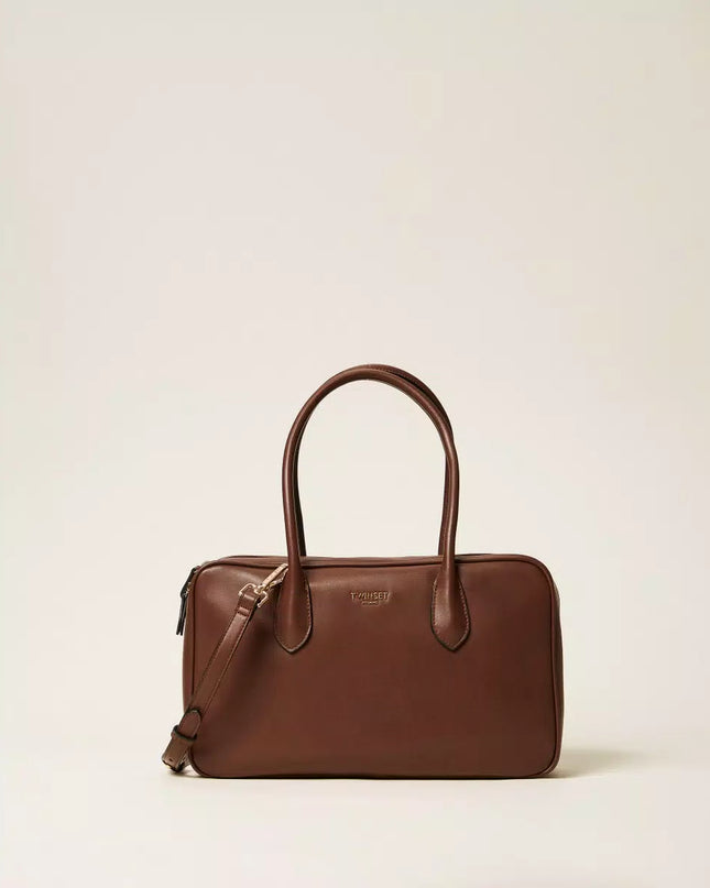 Borsa bauletto grande con logo