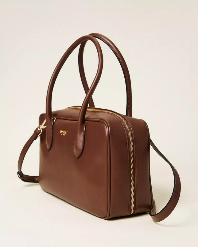 Borsa bauletto grande con logo