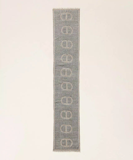 Stola jacquard con Oval T check