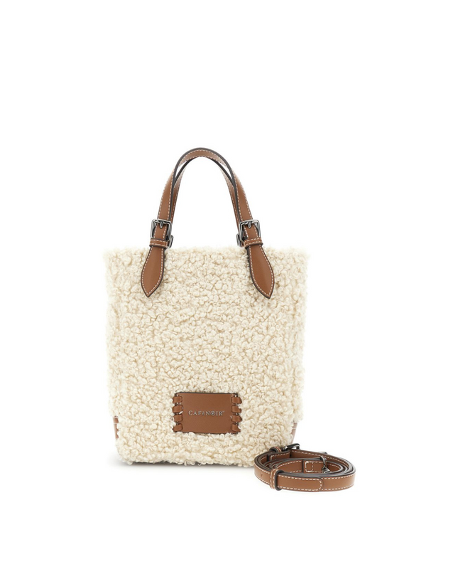 Borsa a mano in tessuto naturale