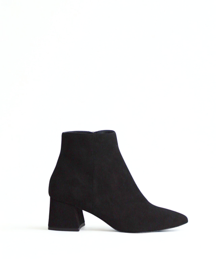 Tronchetto in pelle nero