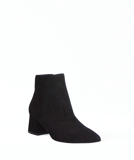 Tronchetto in pelle nero