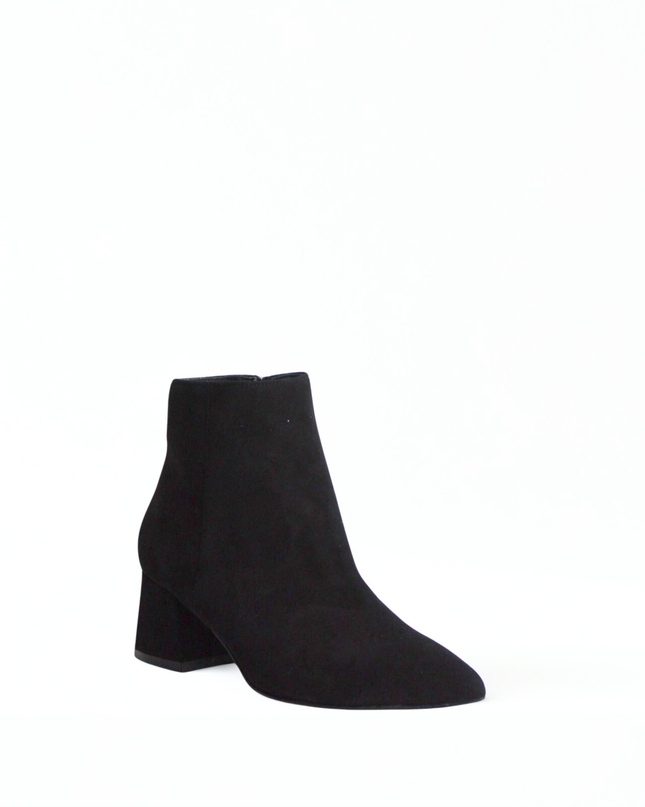 Tronchetto in pelle nero