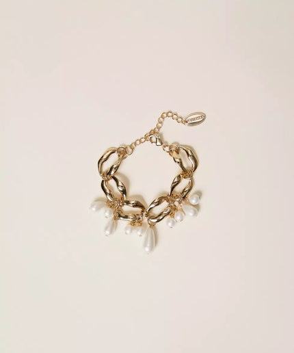 Bracciale a catena con perle