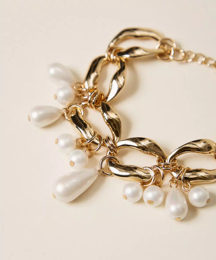 Bracciale a catena con perle