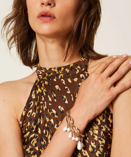 Bracciale a catena con perle