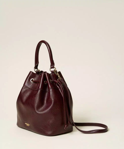 Borsa a secchiello con arricciatura