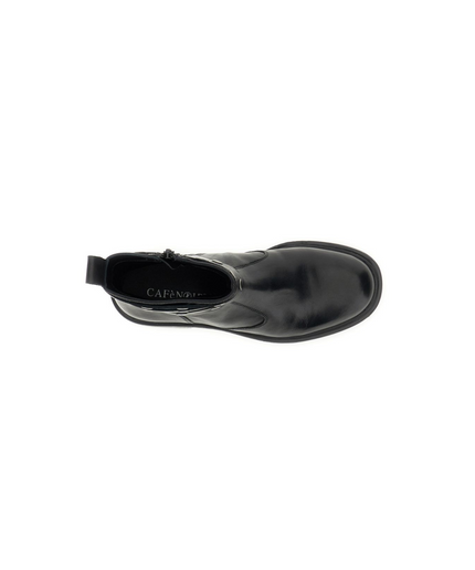 Stivaletto con tre cinturini nero