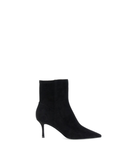 Tronchetto in camoscio nero