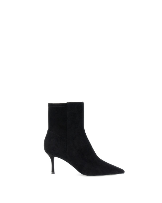 Tronchetto in camoscio nero