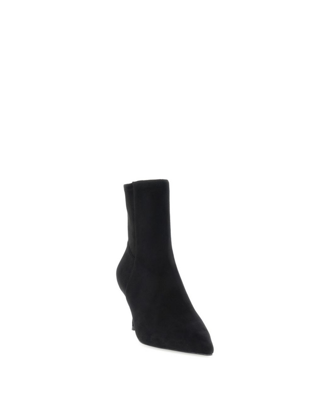 Tronchetto in camoscio nero