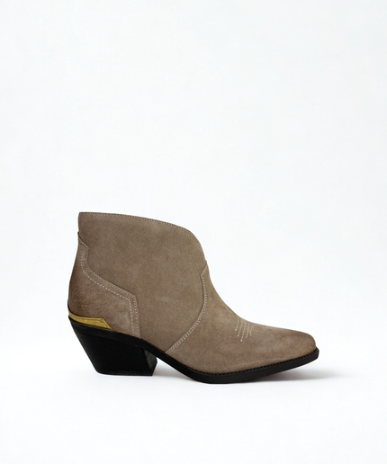 Stivaletti texani in pelle havana