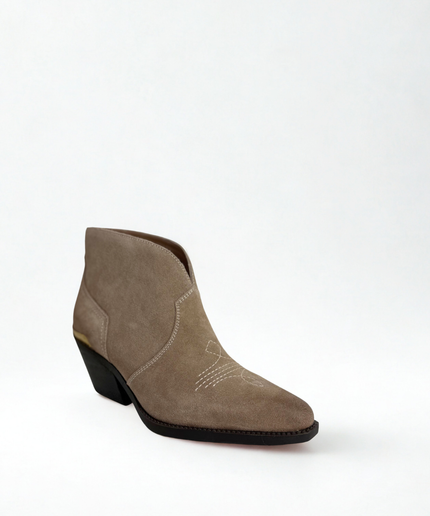 Stivaletti texani in pelle havana