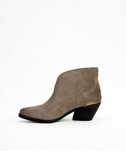 Stivaletti texani in pelle havana