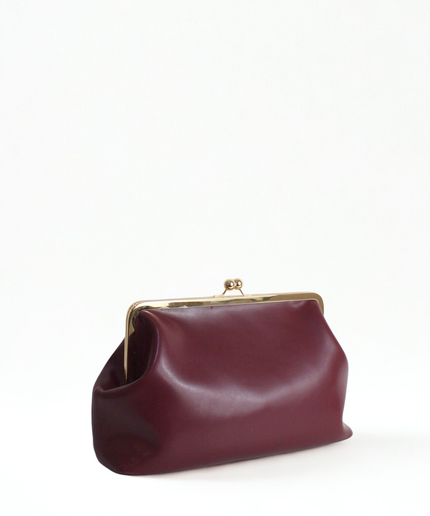 Borsa a tracolla a clutch con Oval T