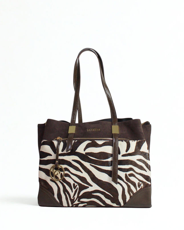 Borsa in pelle scamosciata