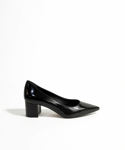 Décolleté in pelle nero