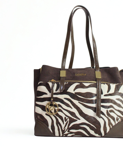 Borsa in pelle scamosciata