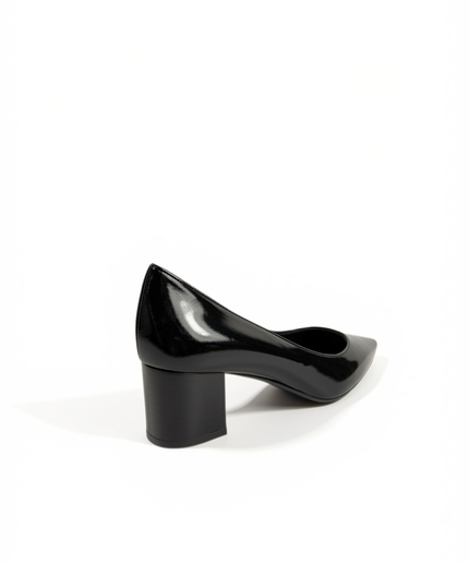 Décolleté in pelle nero