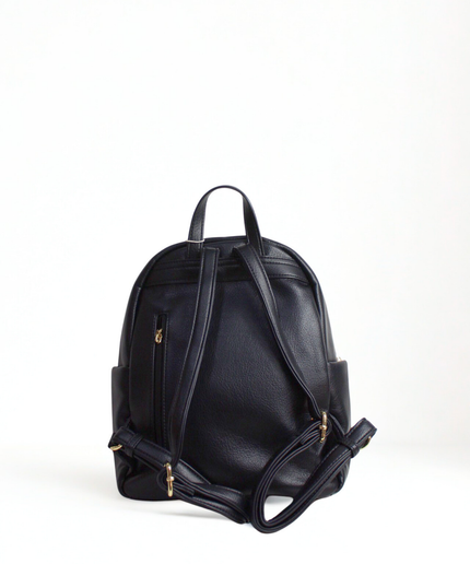 Zaino nero in pelle