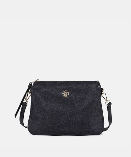 Borsa Tracolla Donna Cloud a 3 scomparti In Tessuto Logato