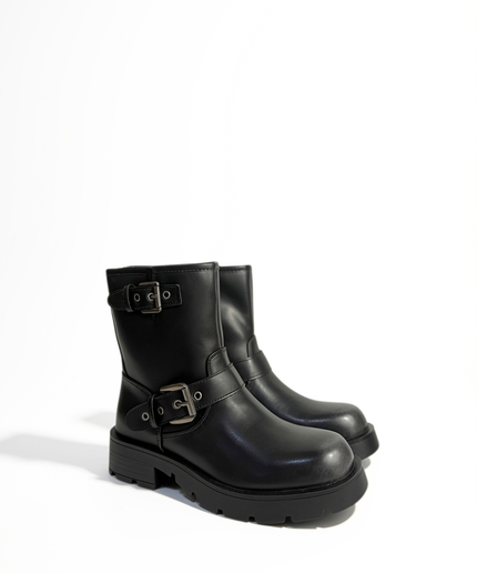 Stivaletto in pelle nero