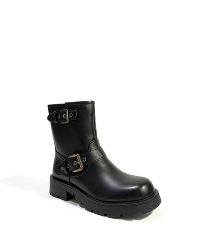Stivaletto in pelle nero