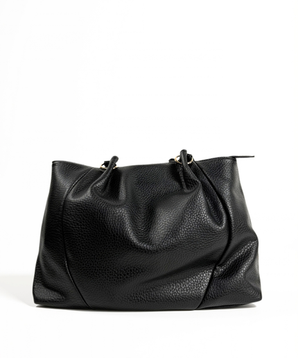 Borsa morbida con grana nera