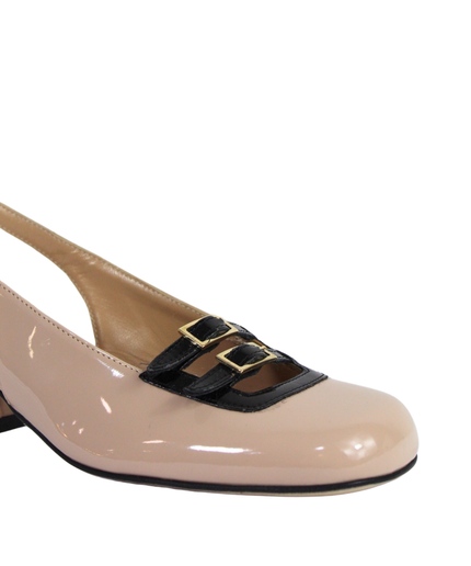 slingback met gesp