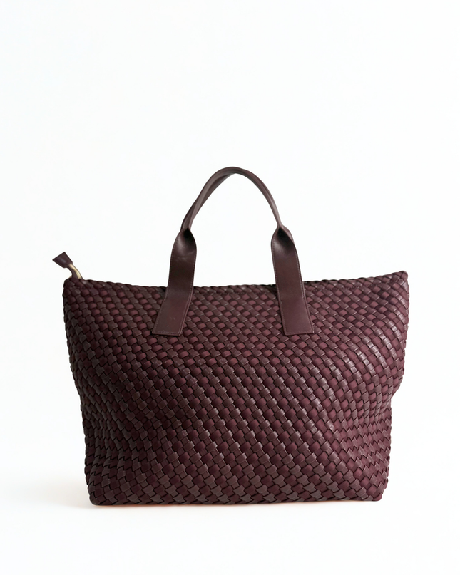 Borsa tote bordeaux