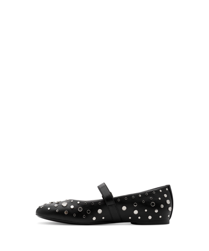 Ballerina nera con borchie