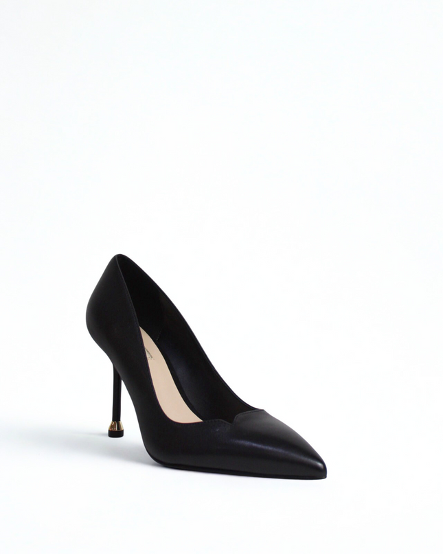Décolleté nappa nero