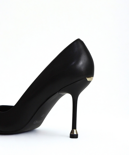 Décolleté nappa nero
