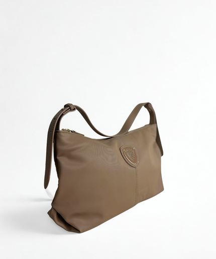 Borsa nylon crossbody beige