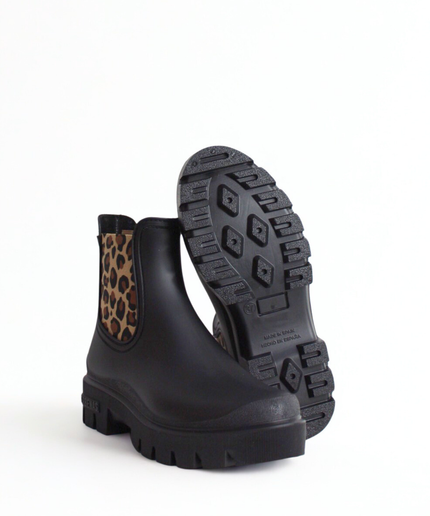 Stivaletto Botas Agua Mae Mate Nero - Leopardo