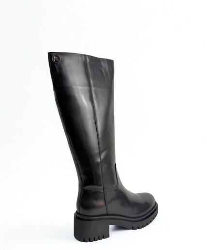 Stivale in pelle nero