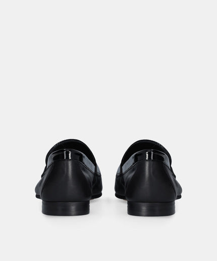 Mocassino in pelle nero