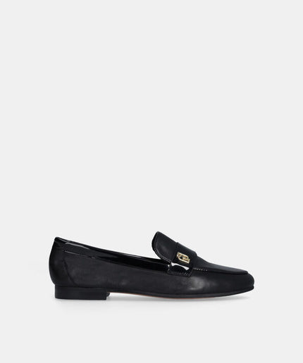 Mocassino in pelle nero