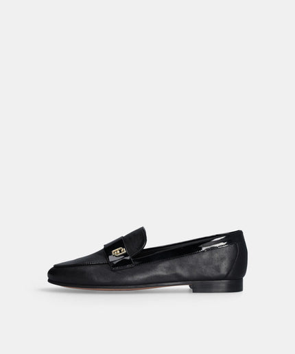 Mocassino in pelle nero