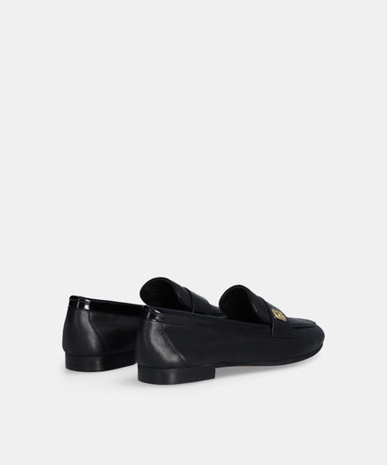 Mocassino in pelle nero
