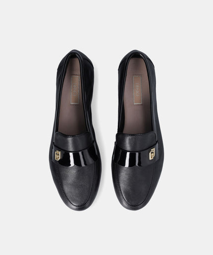 Mocassino in pelle nero