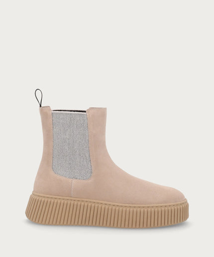 Beatles sporty-casual in pelle scamosciata