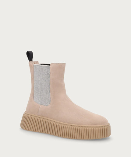 Beatles sporty-casual in pelle scamosciata