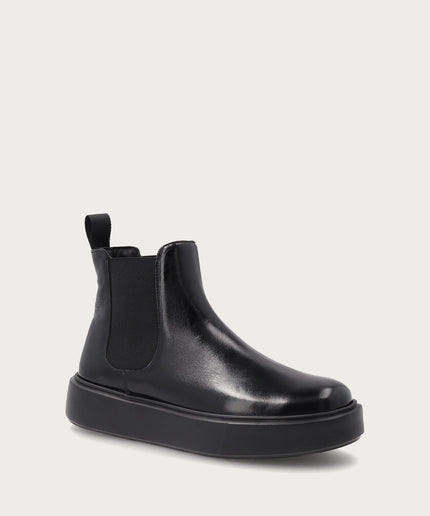 Beatles sporty Donna in pelle lucida nera