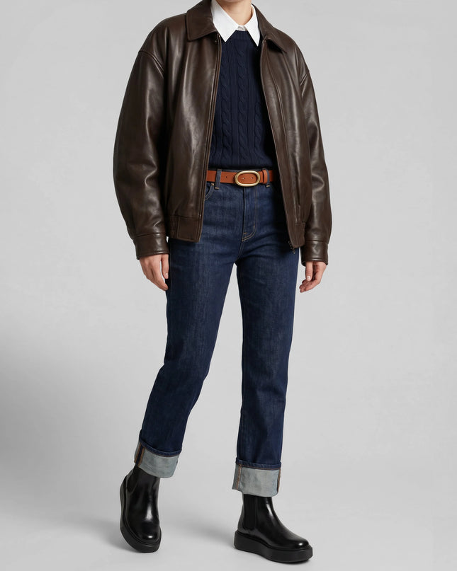 Beatles sporty Donna in pelle lucida nera
