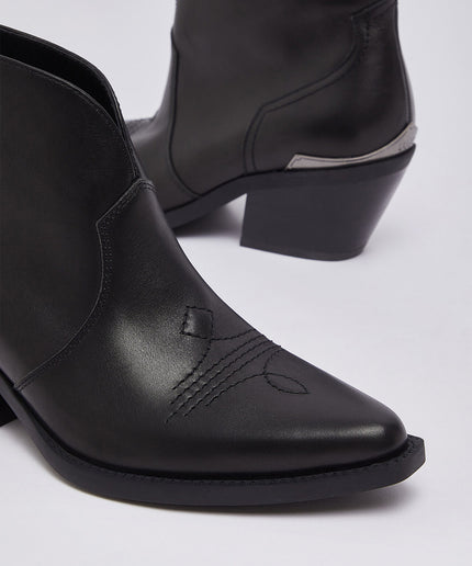 Stivaletti texani in pelle