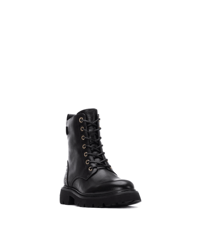 Anfibi in pelle nero - Piedi Folli