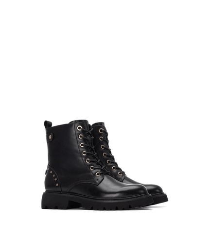 Anfibi in pelle nero - Piedi Folli